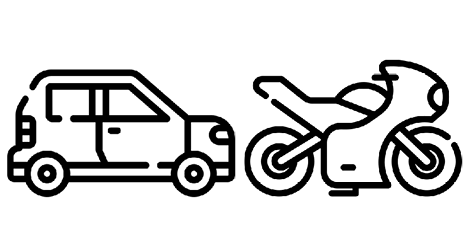 osobné autá, motocykle